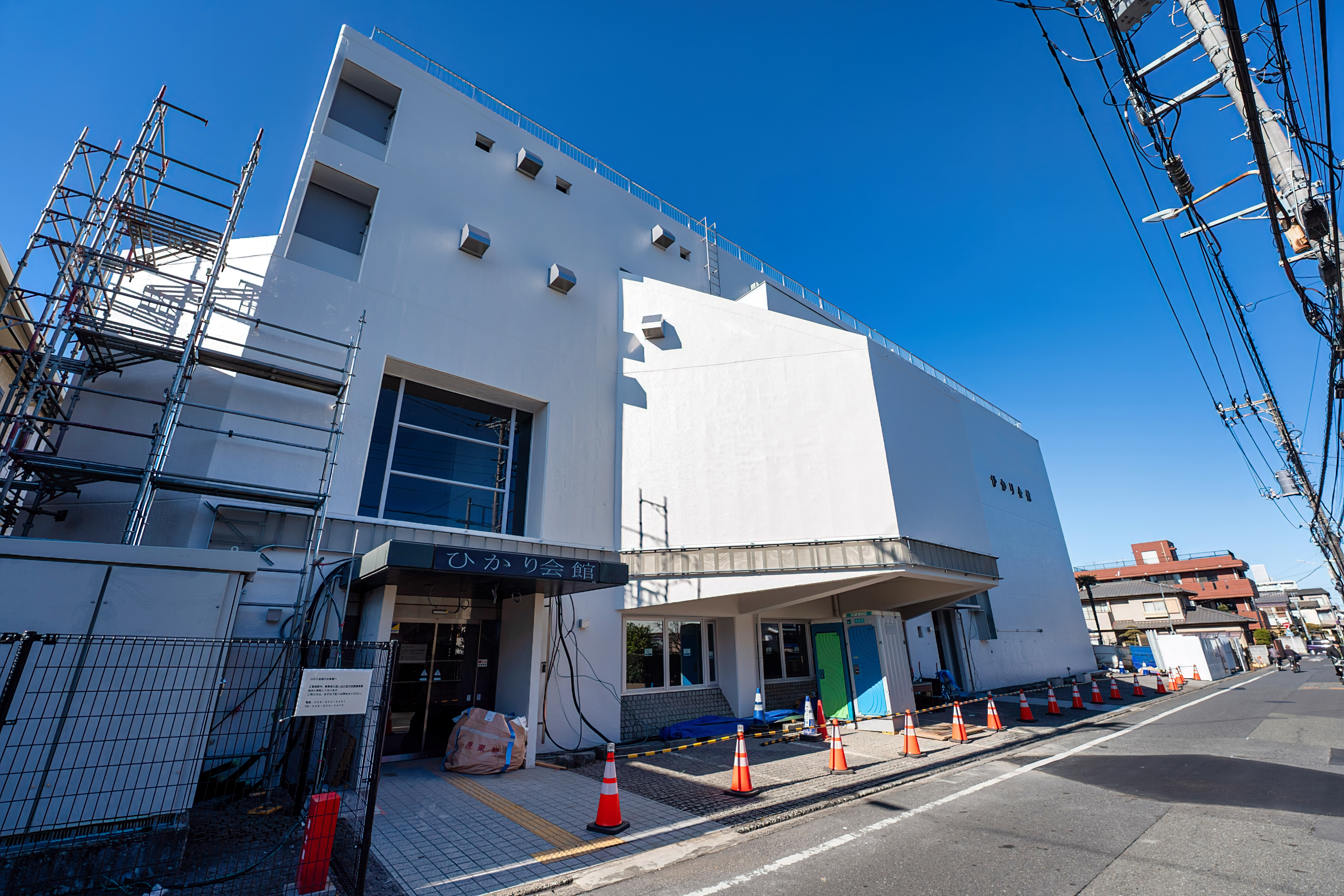 春日部市のきずなメモリアルサービスのひかり会館の外観