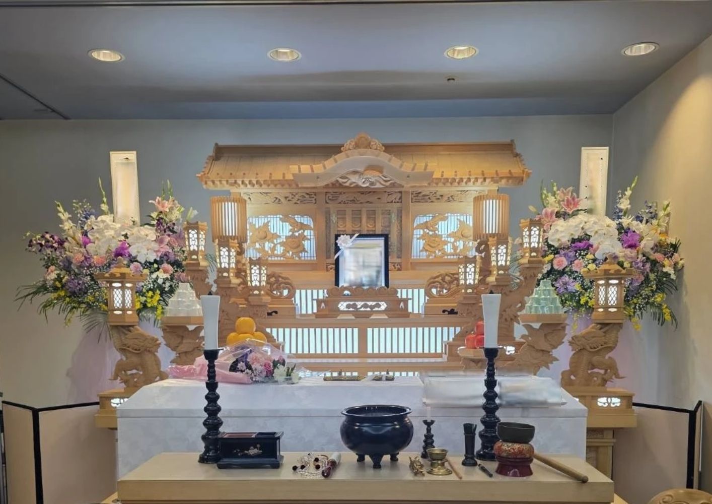 春日部市のきずなメモリアルサービスの祭壇写真
